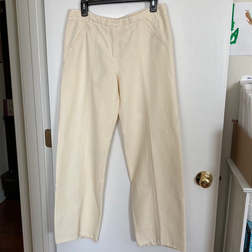 MaxMara Cream Wide Leg Pants